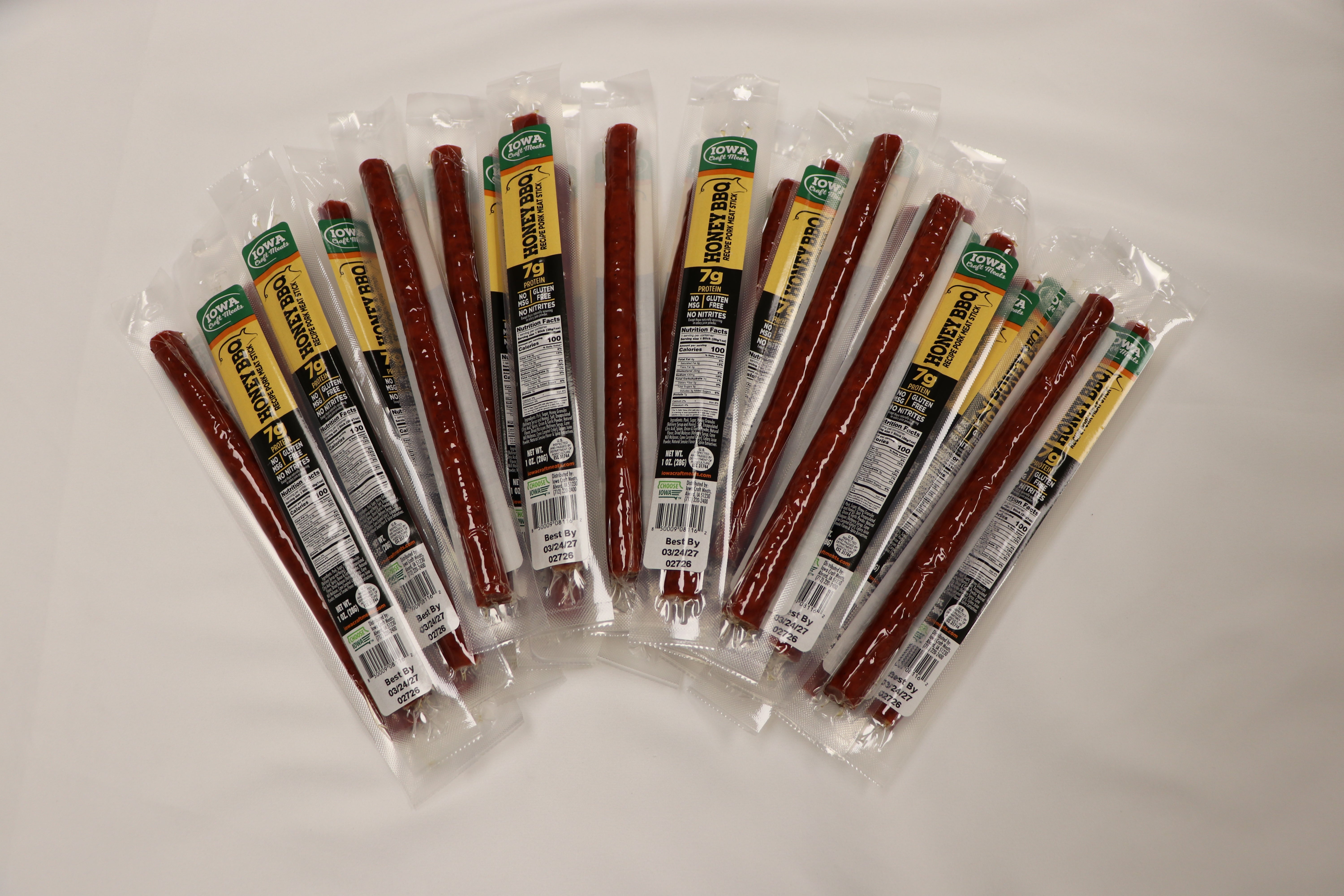 Premium Duroc Pork Stick Bundle - Honey BBQ – Iowa Craft Meats